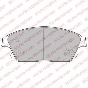 DELPHI Колодки передние CHEVROLET Cruze/OPEL Astra J all 08->/Zafira 12-> (LP2170)