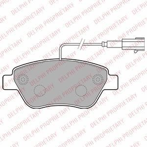 Delphi LP2276 комплект тормозных колодок, дисковый тормоз на FIAT FIORINO фургон/универсал (225)