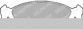 DELPHI Колодки передние DAEWOO OP VecA 1.4-1.8 92-95 AstF/CorA/B невент (LP702)