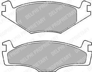 DELPHI Колодки передние VW G2/G3/B2 B3 1.6 (LP756)