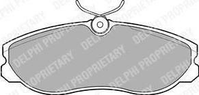 DELPHI Колодки тормозные FORD Maverick / LDV Cub / NISSAN Serena, Terrano II, Vanette Cargo (LP847)