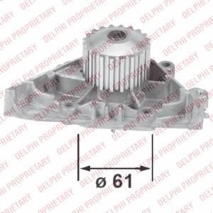 Delphi WP2506 водяной насос на PEUGEOT 407 SW (6E_)