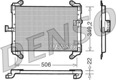 DENSO Конденсор FIAT Ducato II/ Ducato Rest. CITROEN Jumper (6455T3, DCN09050)