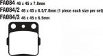 EBC FA084/3TT Колодки тормозные дисковые