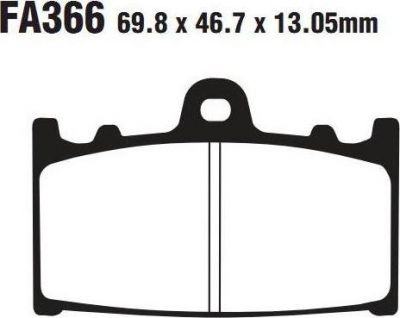 EBC FA 366 (TT) Тормозные колодки