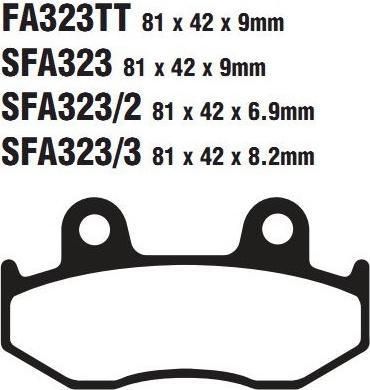 EBC SFA 323 Тормозные колодки