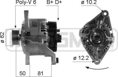 Era 210251 генератор на FIAT PUNTO (176)