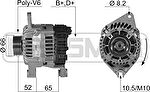 Era 210338 генератор на PEUGEOT 405 I Break (15E)
