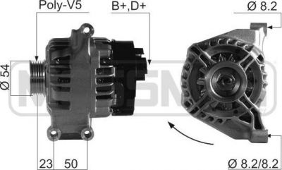 Era 210661 генератор на FIAT PUNTO (188)