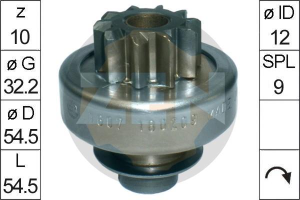 Era 225678 привод с механизмом свободного хода, стартер на HYUNDAI PORTER пикап
