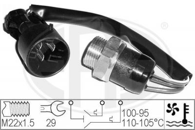 Era 330305 термовыключатель, вентилятор радиатора на OPEL VECTRA A (86_, 87_)
