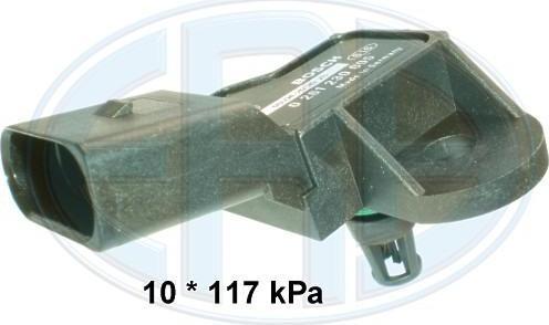 Era 550557 датчик, давление во впускном газопроводе на VW MULTIVAN V (7HM, 7HN, 7HF, 7EF, 7EM, 7EN)
