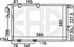 Era 667043 конденсатор, кондиционер на OPEL ZAFIRA A (F75_)