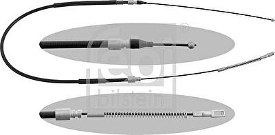 FEBI Трос ручного тормоза MB T1 1860мм 77-96 зад. прав./лев. (01657)
