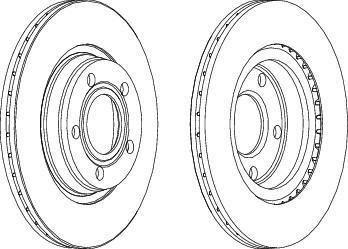 Ferodo DDF1003 тормозной диск на AUDI A4 Avant (8D5, B5)