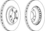 Ferodo DDF1408C тормозной диск на VW TOUAREG (7LA, 7L6, 7L7)