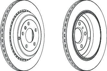 Ferodo DDF1531 тормозной диск на MERCEDES-BENZ M-CLASS (W164)