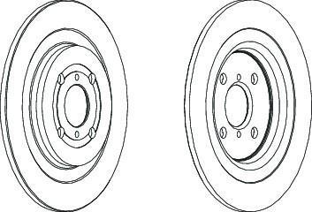Ferodo DDF1588 тормозной диск на TOYOTA YARIS (NHP13_, NSP13_, NCP13_, KSP13_, NLP13_)