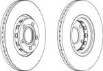 FERODO Диск тормозной передний вентилируемый AUDI 100 91>/A4 95>08/A6 95>05/VW PASSAT (к-кт 2 шт., цена за 1 шт.) (DDF1706)