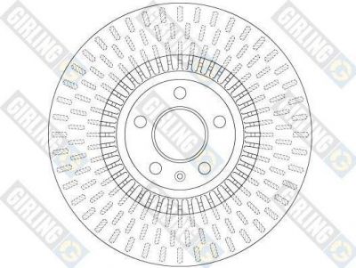 Girling 6062161 Диск тормозной AUDI A6/A7 quattro 11- передний вент.D=356мм.