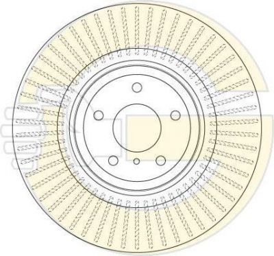 Girling 6064985 тормозной диск на NISSAN 370 Z (Z34)