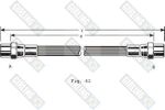 Girling 9001126 тормозной шланг на AUDI 100 (44, 44Q, C3)