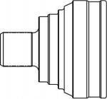GSP 803014 ШРУС AUDI 100 1.8>2.4D 82>90 нар.(ABS) (75707S)