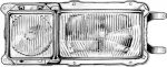 Hella 1EE 003 737-371 основная фара на VW SCIROCCO (53B)