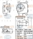 Hella 6NW 351 344-001 регулировочный элемент, смесительный клапан на SEAT CORDOBA (6L2)