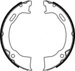 Hella 8DA 355 050-161 комплект тормозных колодок, стояночная тормозная с на JEEP CHEROKEE (KJ)