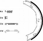Hella 8DA 355 050-771 комплект тормозных колодок, стояночная тормозная с на MERCEDES-BENZ E-CLASS купе (C207)