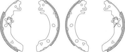 Hella 8DB 355 003-131 комплект тормозных колодок на FORD FIESTA фургон (FVD)