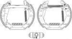 Hella 8DB 355 005-241 комплект тормозных колодок на VW POLO CLASSIC (6KV2)