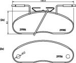 Hella 8DB 355 005-331 комплект тормозных колодок, дисковый тормоз на NISSAN TRADE c бортовой платформой/ходовая часть