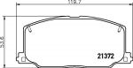 Hella 8DB 355 005-771 комплект тормозных колодок, дисковый тормоз на TOYOTA CAMRY (_V2_)