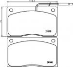 Hella 8DB 355 005-931 комплект тормозных колодок, дисковый тормоз на RENAULT MASTER I фургон (T__)