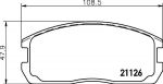 Hella 8DB 355 006-201 комплект тормозных колодок, дисковый тормоз на MITSUBISHI LANCER IV (C6_A, C7_A)