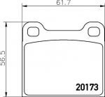 Hella 8DB 355 006-491 комплект тормозных колодок, дисковый тормоз на OPEL MONZA A (22_)