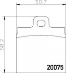 Hella 8DB 355 006-521 комплект тормозных колодок, дисковый тормоз на VW KAEFER кабрио (15)