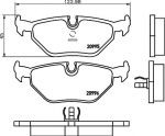 Hella 8DB 355 007-421 комплект тормозных колодок, дисковый тормоз на 5 Touring (E34)