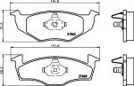 Hella 8DB 355 007-911 комплект тормозных колодок, дисковый тормоз на VW POLO CLASSIC (6KV2)