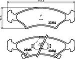 Hella 8DB 355 008-241 комплект тормозных колодок, дисковый тормоз на KIA SEPHIA седан (FA)