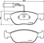 Hella 8DB 355 008-321 комплект тормозных колодок, дисковый тормоз на ALFA ROMEO 146 (930)