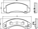 Hella 8DB 355 008-501 комплект тормозных колодок, дисковый тормоз на FORD USA BRONCO II