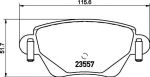 Hella 8DB 355 009-081 комплект тормозных колодок, дисковый тормоз на JAGUAR X-TYPE (CF1)