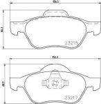 Hella 8DB 355 009-091 комплект тормозных колодок, дисковый тормоз на RENAULT LAGUNA III (BT0/1)