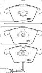 Hella 8DB 355 010-351 комплект тормозных колодок, дисковый тормоз на AUDI A3 (8P1)