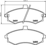 HELLA КОМПЛЕКТ ТОРМОЗНЫХ КОЛОДОК, ДИСКОВЫЙ ТОРМОЗ (8DB 355 010-481)