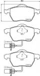 HELLA Колодки тормозные AUDI A4/A6/VOLKSWAGEN PASSAT 97> передние (4B0698151AB, 8DB 355 010-731)