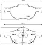 HELLA КОМПЛЕКТ ТОРМОЗНЫХ КОЛОДОК, ДИСКОВЫЙ ТОРМОЗ (8DB 355 010-831)